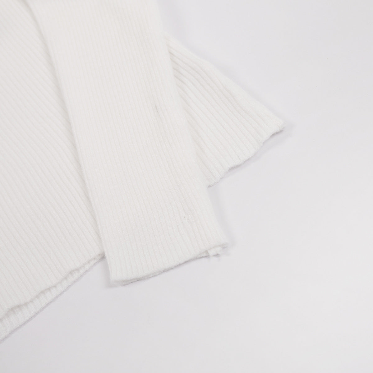 Langry fashion white cotton scarf with frayed edges for winter pullover