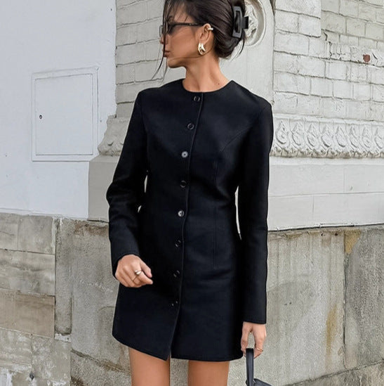 Niche Design Slim Fit a Line Elegant Blazer