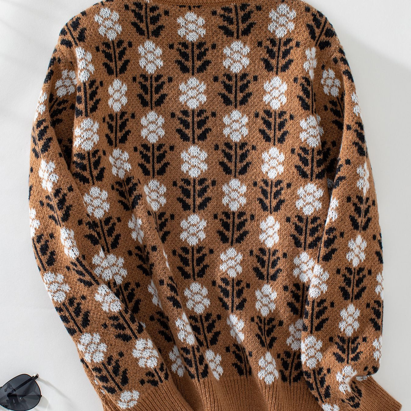 Floral Brocade Sweater Knitwear