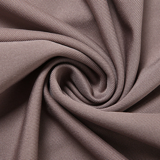 Swirled brown fabric of Summer Women Elegant Backless Tube Top Halter Set in fashion