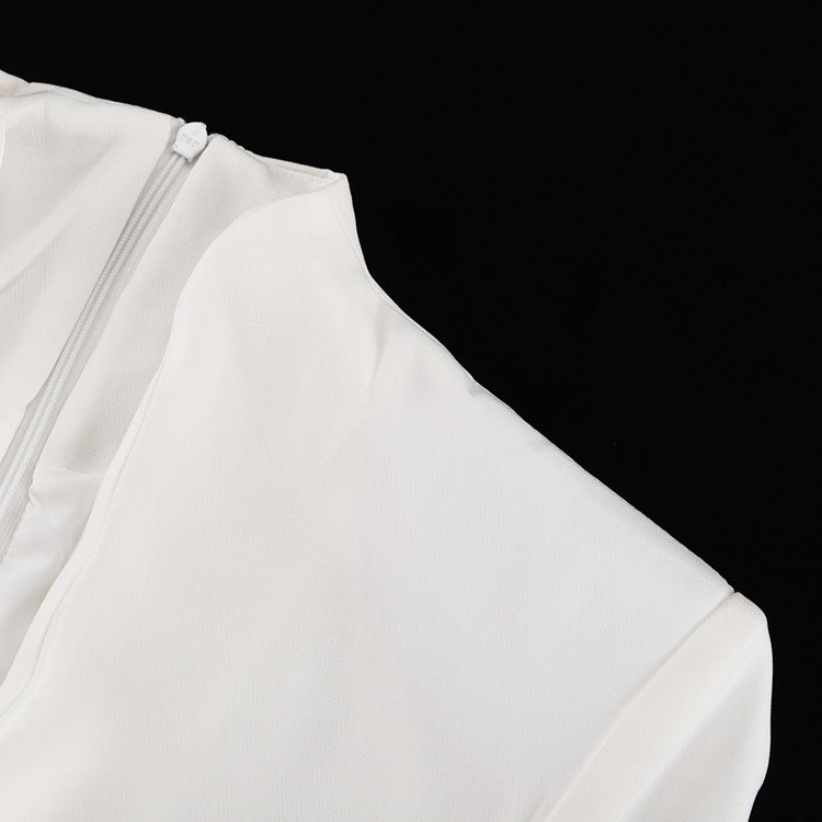 Enchanting High Waist Split French Dress