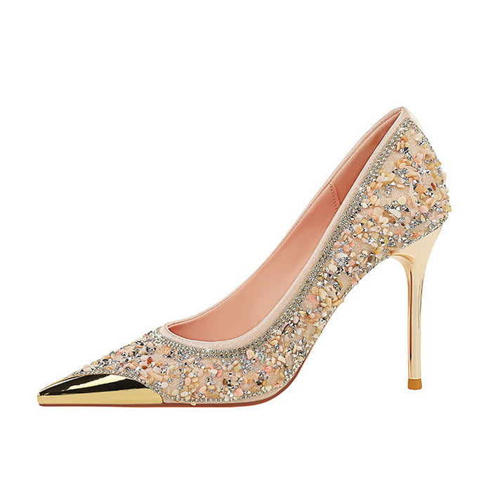Stiletto Rhinestone High Heels