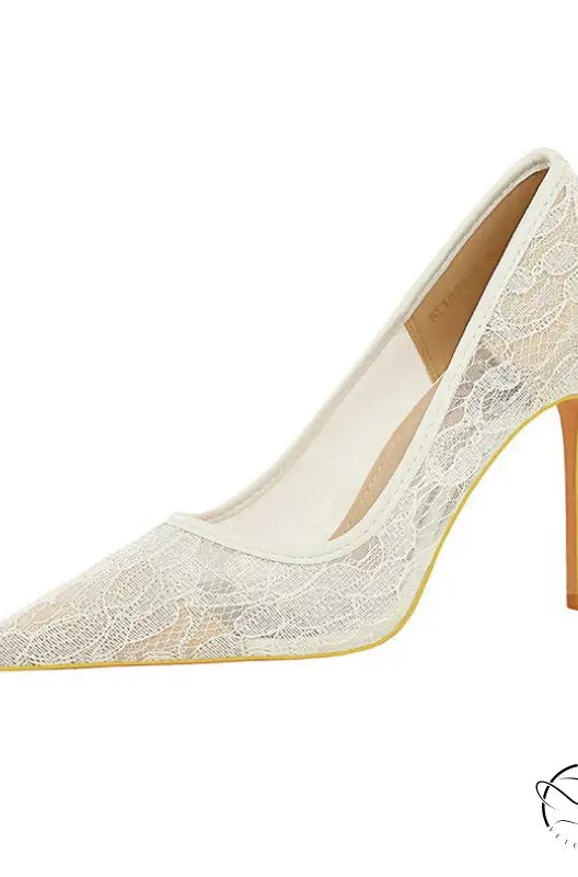 Skinny Night Club Mesh Stiletto High Heel Shoes