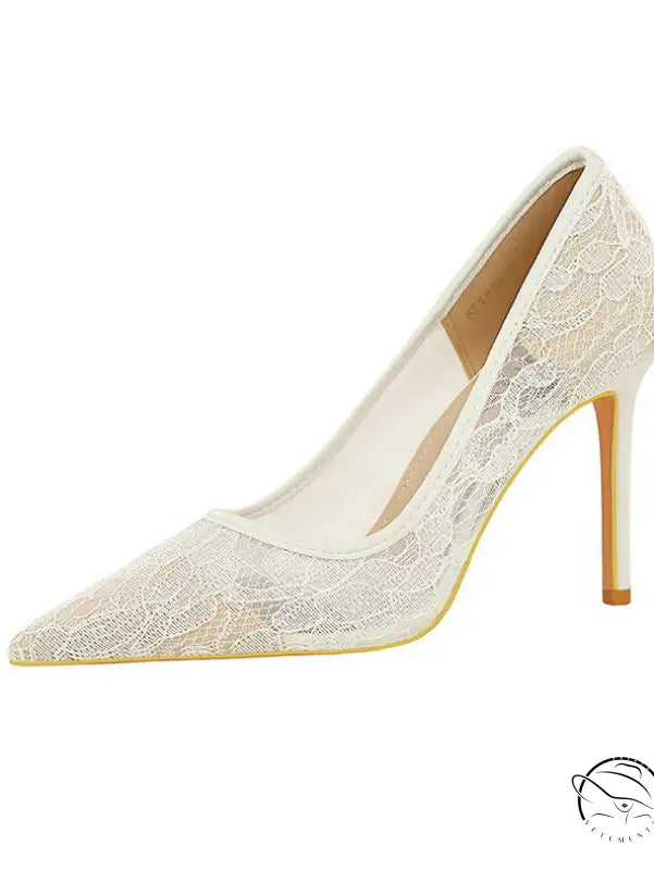Skinny Night Club Mesh Stiletto High Heel Shoes