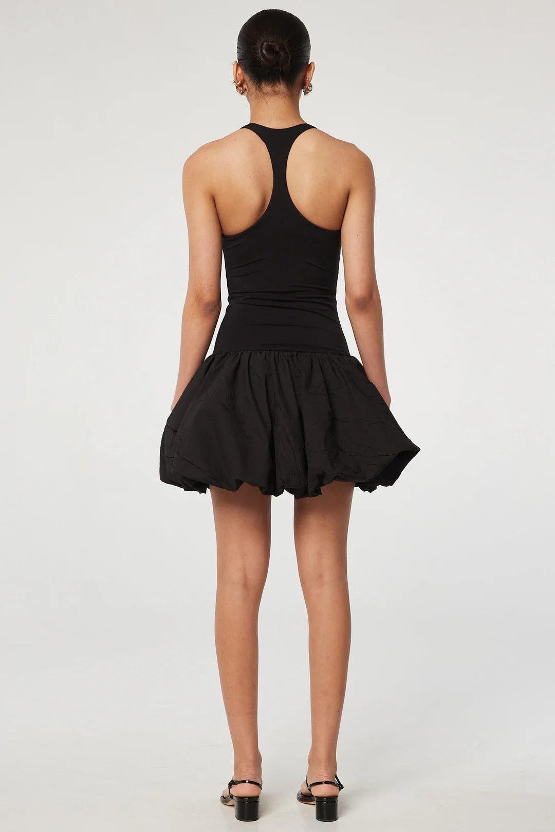 Shaped Vest Knitted Stitching Dress