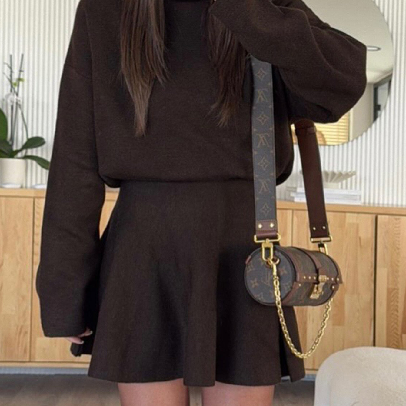 Casual Vacation Sweater Long Sleeve Dress