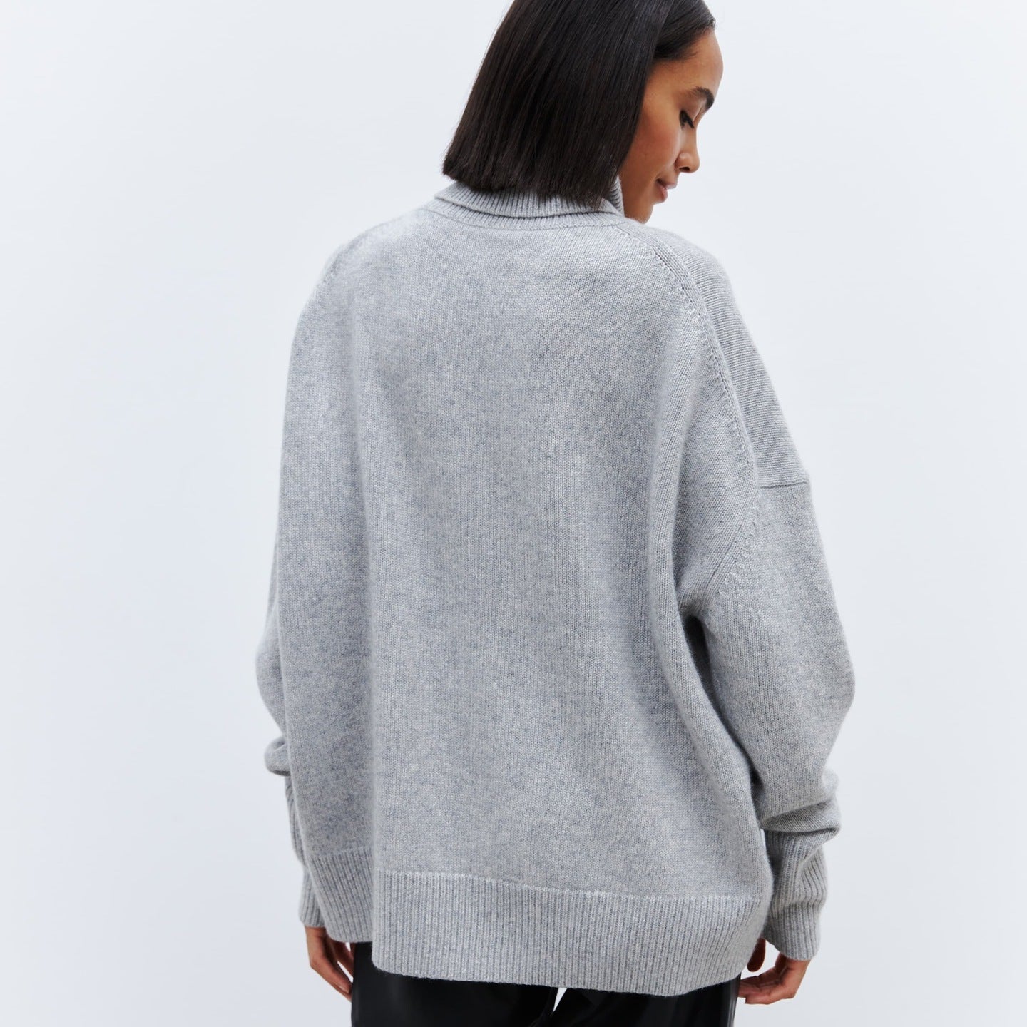 Elegant Knitted High Neck Sweater