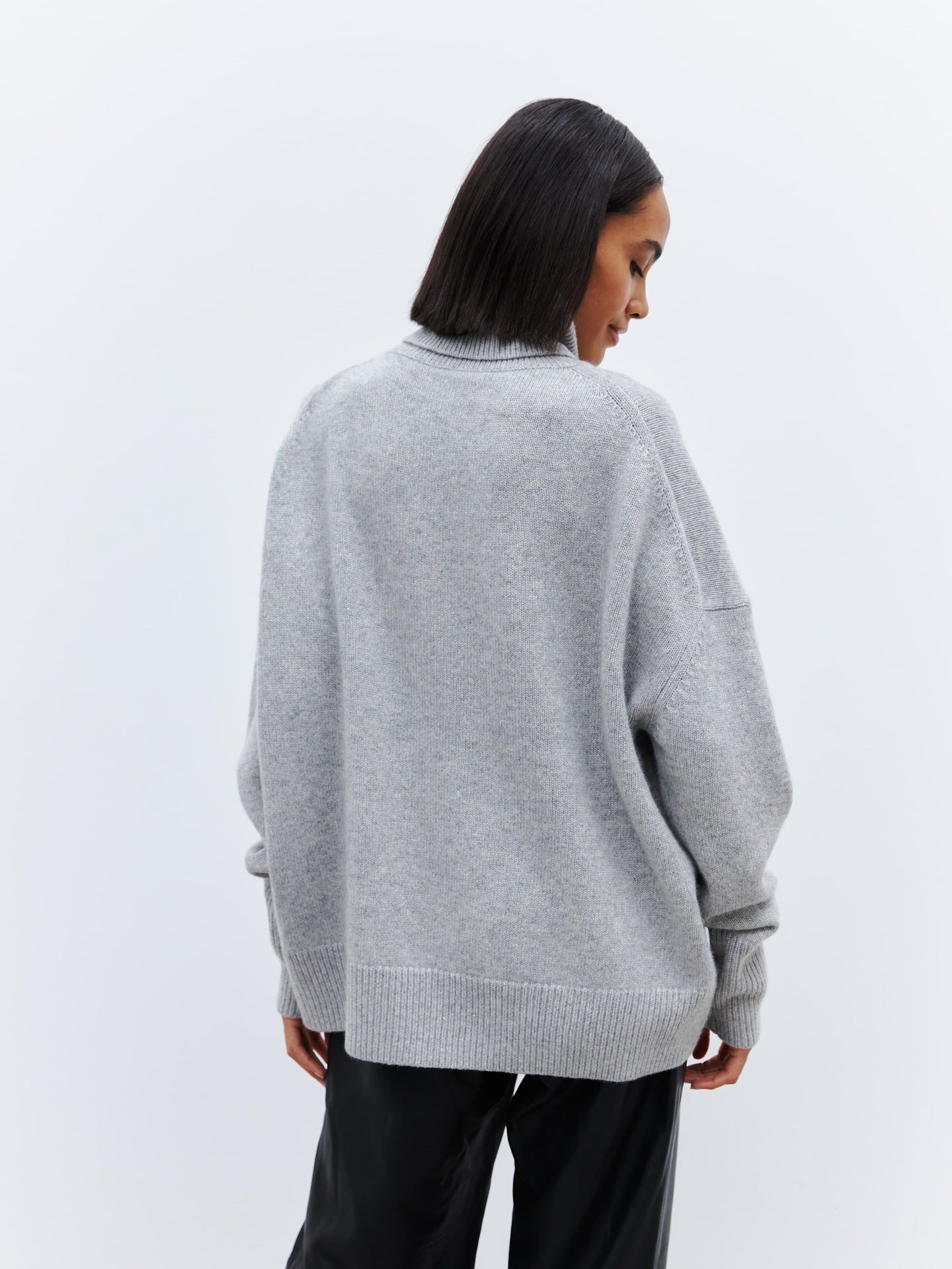 Elegant Knitted High Neck Sweater