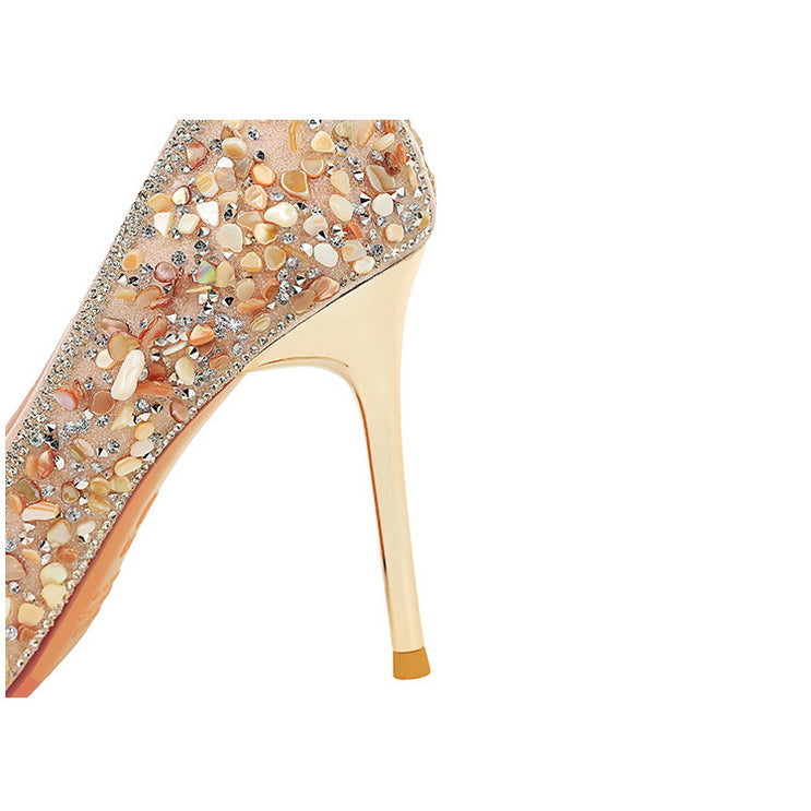 French Small Sharp Point High Heels