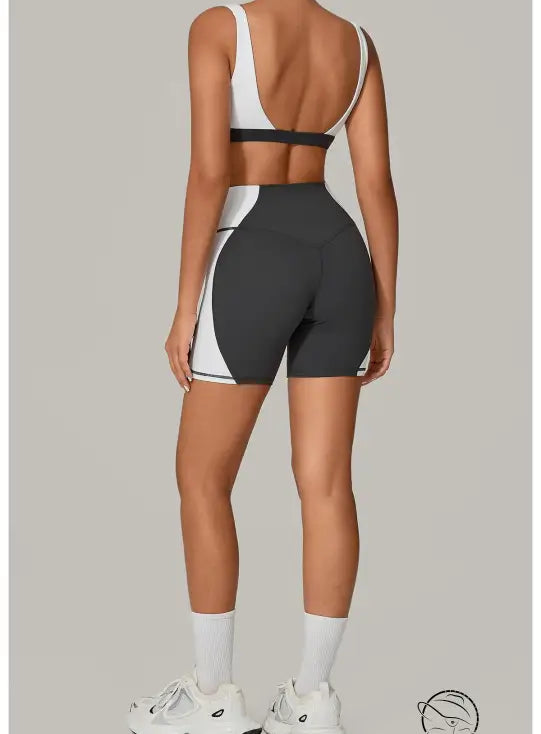 Color Matching Tight Quick Drying Fitness Clothes