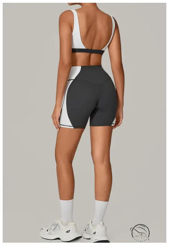 Color Matching Tight Quick Drying Fitness Clothes