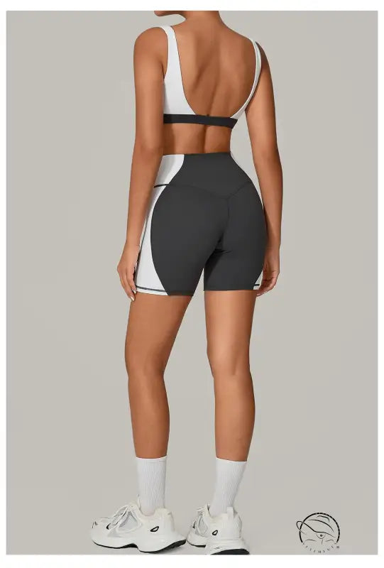 Color Matching Tight Quick Drying Fitness Clothes