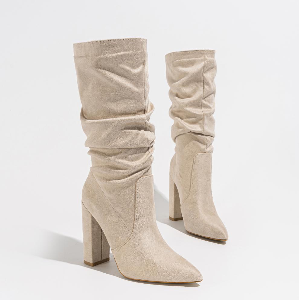 Winter Fashionable Chunky High Heel Boots