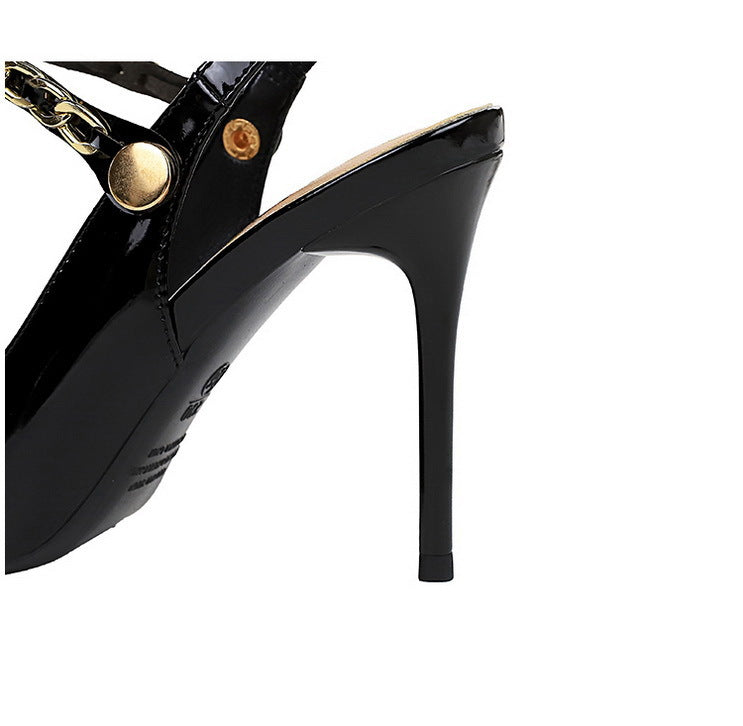 Wind Back Empty Shoes Cocktail High Heels