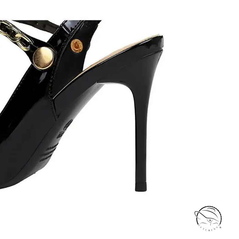 Wind Back Empty Shoes Cocktail High Heels