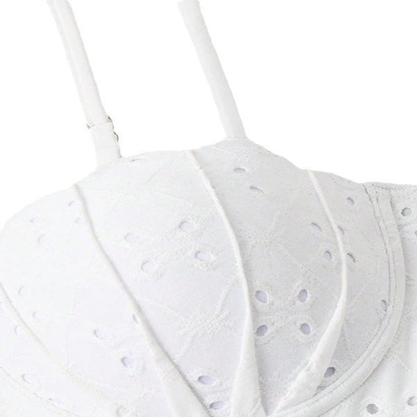 Solid Color Shell Underwire Beach Skirt Swimsuit Women Suspenders Bikini