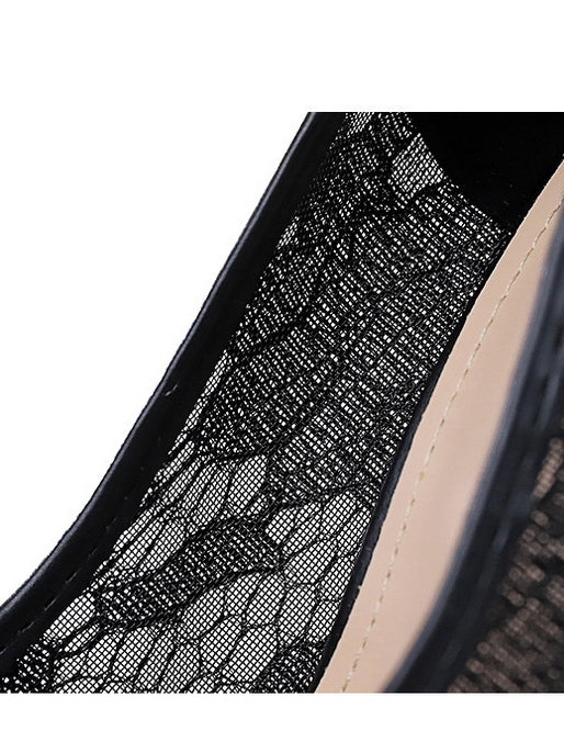 Skinny Night Club Mesh Stiletto High Heel Shoes