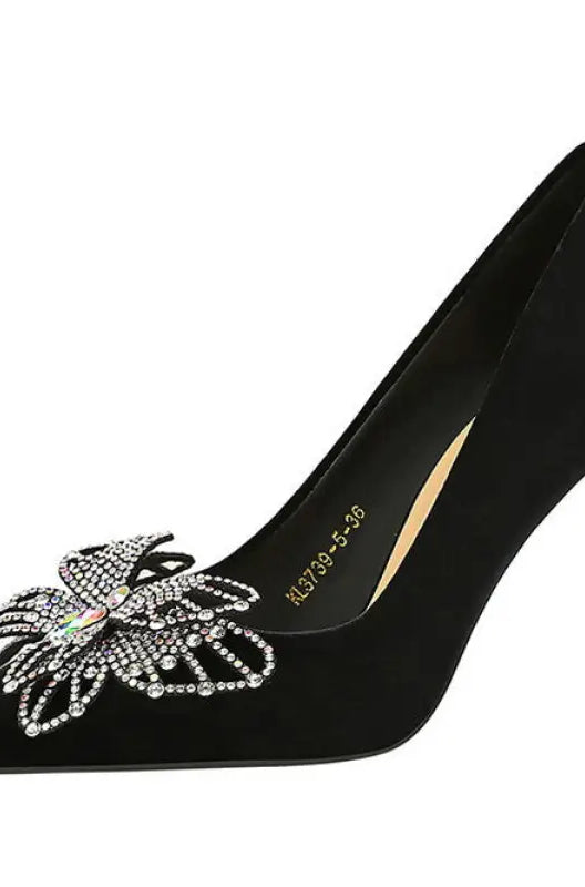 Double Layer Bow Decoration High Heels