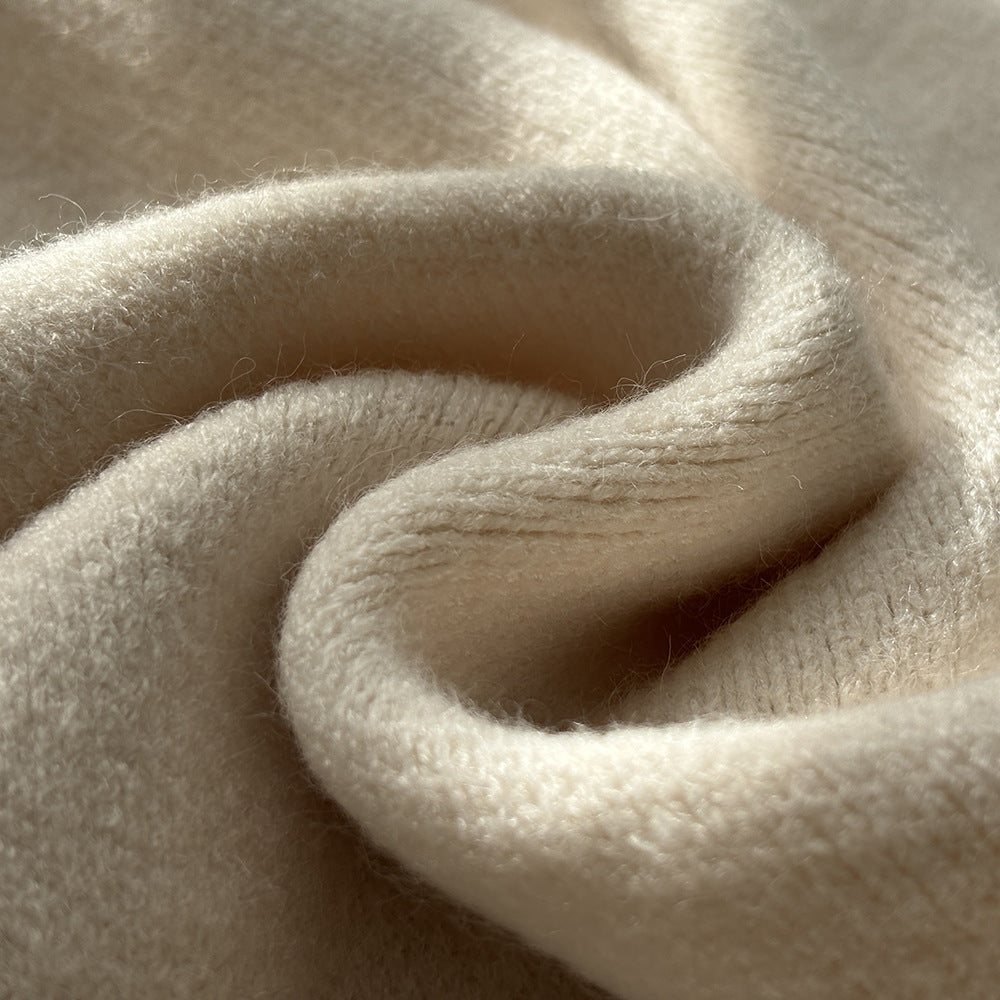 Cream-colored soft knitted fabric for Gentle Knitted Vest, perfect for langry fashion and ملابس