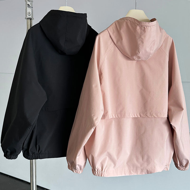 Super Elegant Hooded Jacket featuring two stylish hooded windbreakers for fashionable ملابس