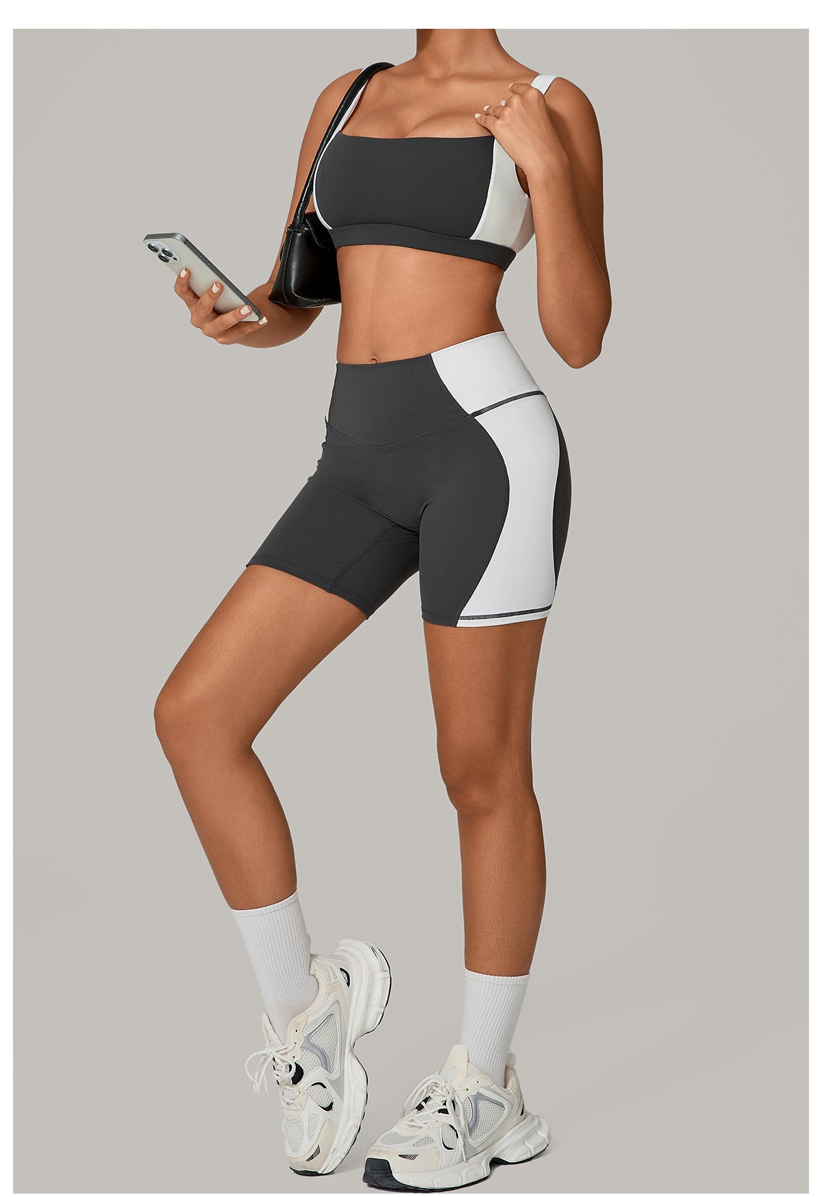 Color Matching Tight Quick Drying Fitness Clothes