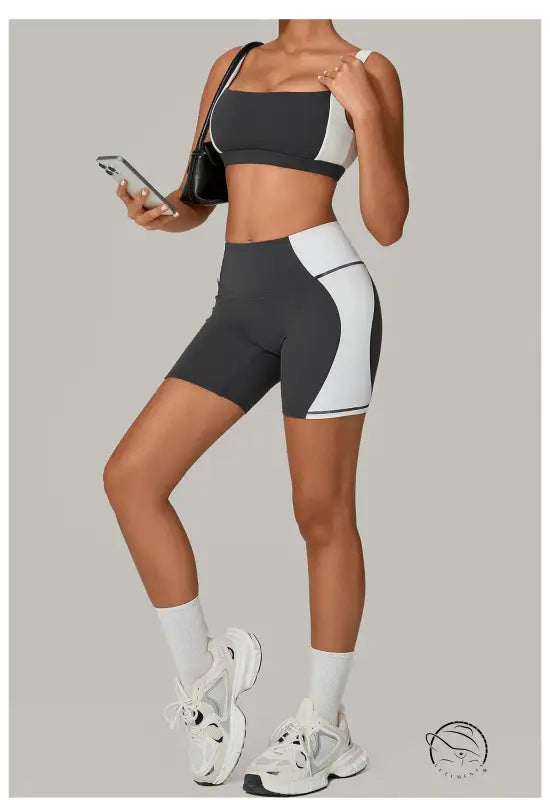 Color Matching Tight Quick Drying Fitness Clothes