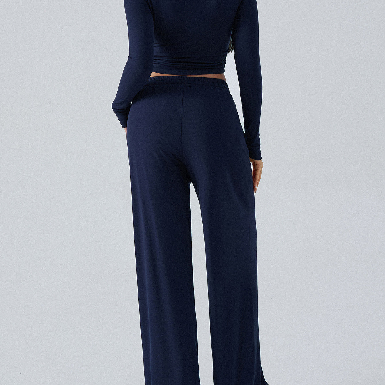 Winter Waist Tight Wide Leg Casual Pants