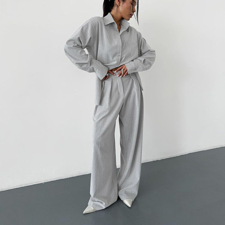 Gorgeous Top Wide Leg Pants High Grade Two Piece Sets