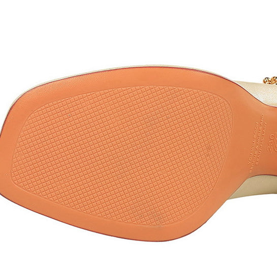 Square Toe Chunky Heel Waterproof High