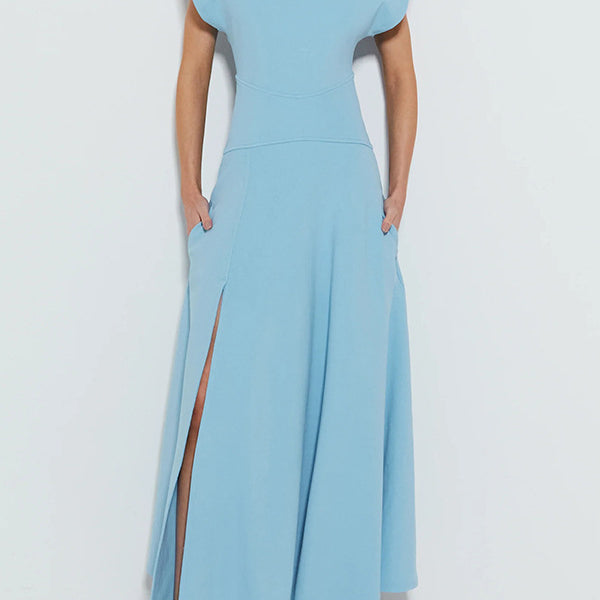 Elegant Slim Fit Slit Maxi Dress