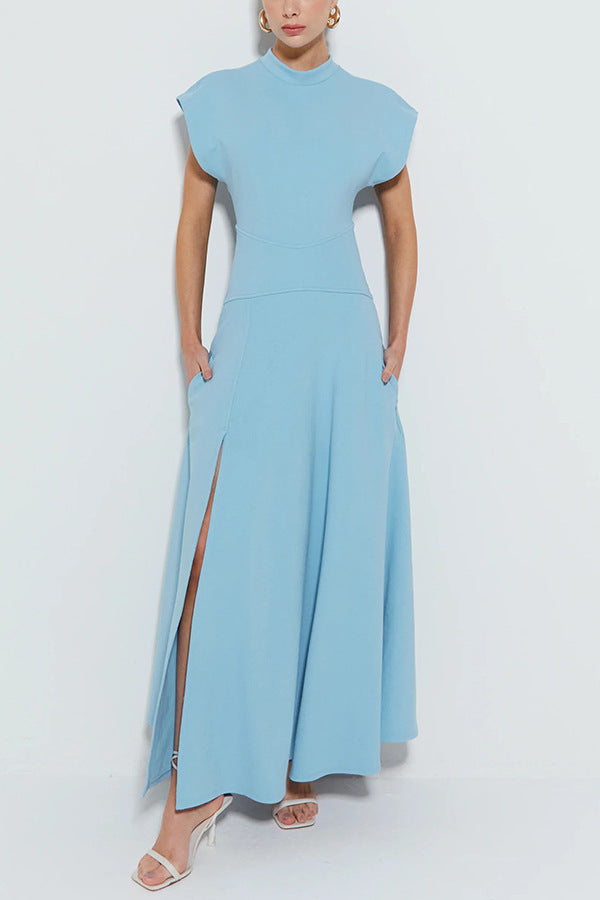 Elegant Slim Fit Slit Maxi Dress