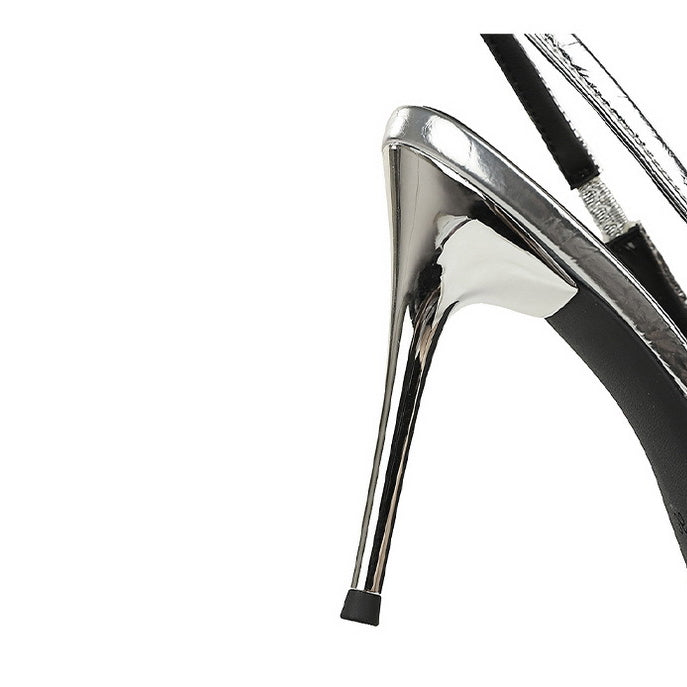 Cocktail Low Cut Back Strap High Heel