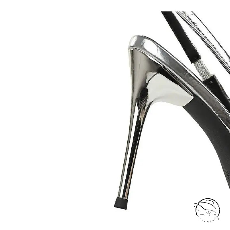Cocktail Low Cut Back Strap High Heel