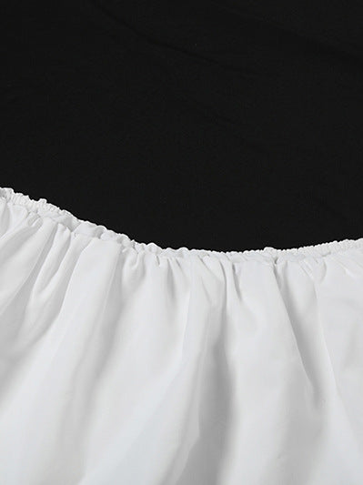 Summer Women Clothing Casual Trend Long Sleeve Zipper Waist Controlled Top Short Skirt Two Piece Set