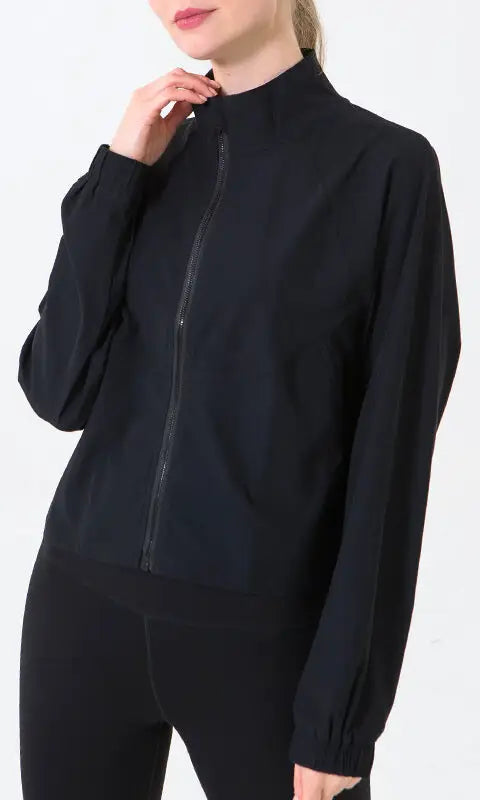 Autumn Winter Zip Up Shirt Women Girllulu Sports Top Stand Collar Loose Breathable Fitness Clothes Coat