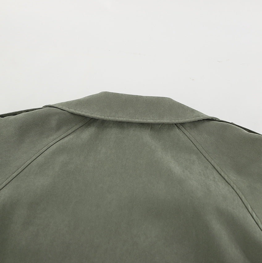 High End French Large Collared Lace Up