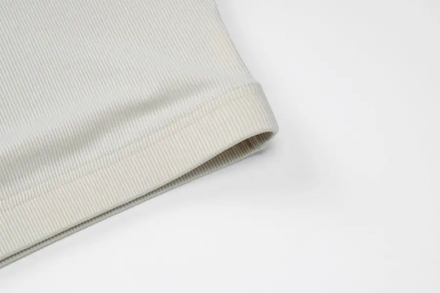 One Shoulder Crop Top with Slim Trousers Suit