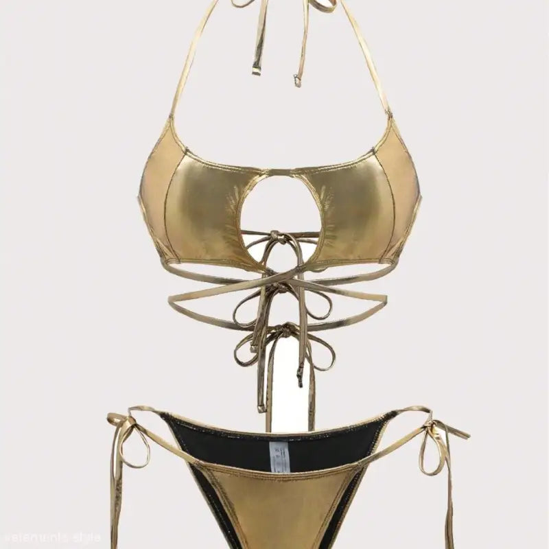 SEXY LACE UP BACKLESS BIKINI-VETEMENTS