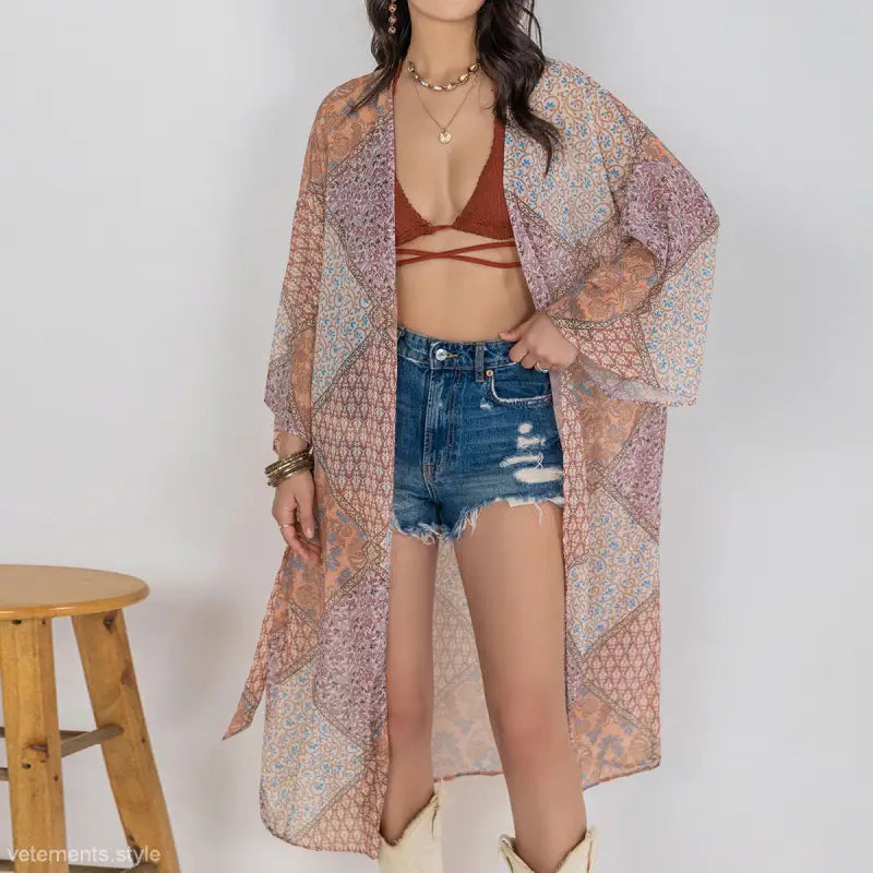 BOHEMIAN KIMONO BLOUSE-VETEMENTS