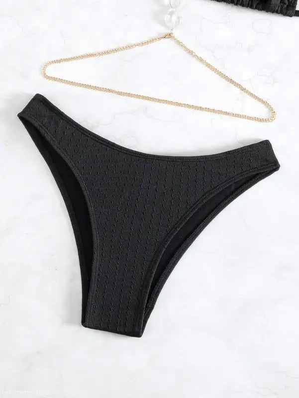 BEACH BIKINI WITH METAL CHAIN-VETEMENTS