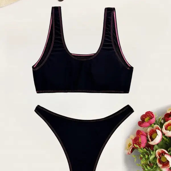 VEST TYPE SPLIT SWIMSUIT-VETEMENTS