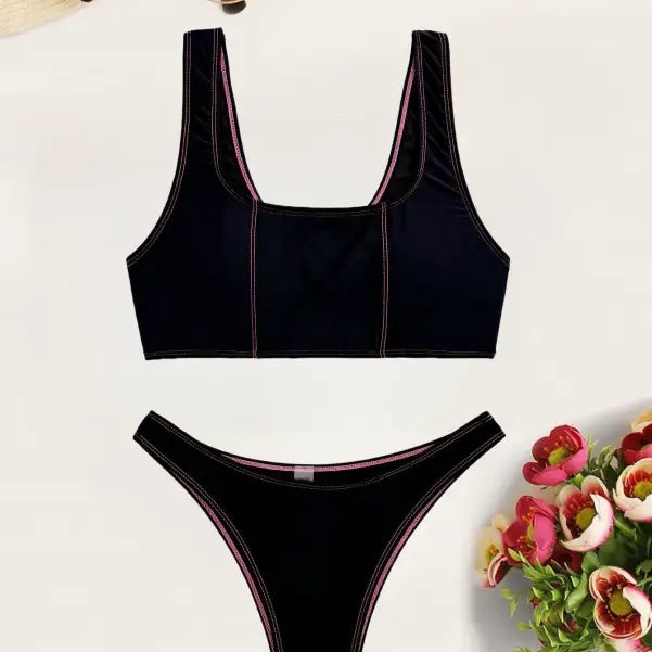 VEST TYPE SPLIT SWIMSUIT-VETEMENTS