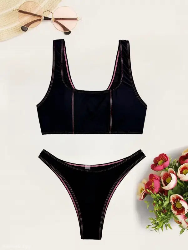 VEST TYPE SPLIT SWIMSUIT-VETEMENTS