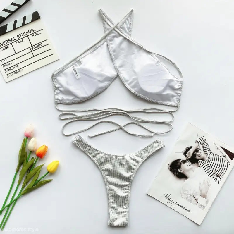 SEXY LEATHER SWIMSUIT-VETEMENTS