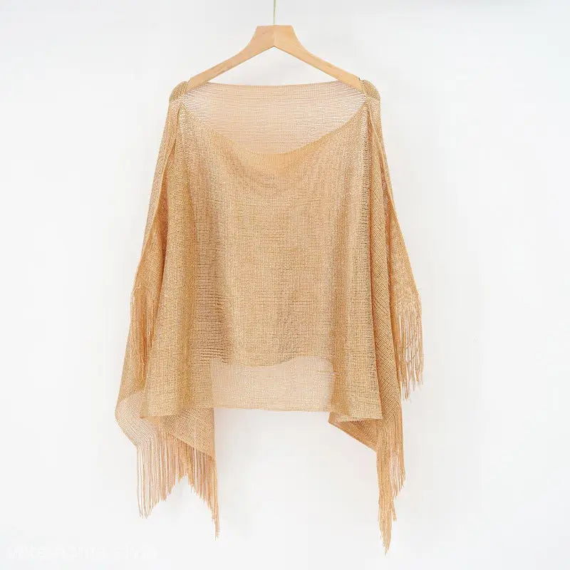 BLOUSE SHAWL TASSEL SCARF-VETEMENTS