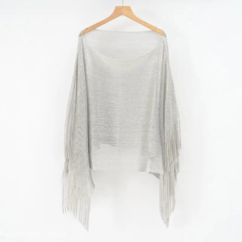 BLOUSE SHAWL TASSEL SCARF-VETEMENTS