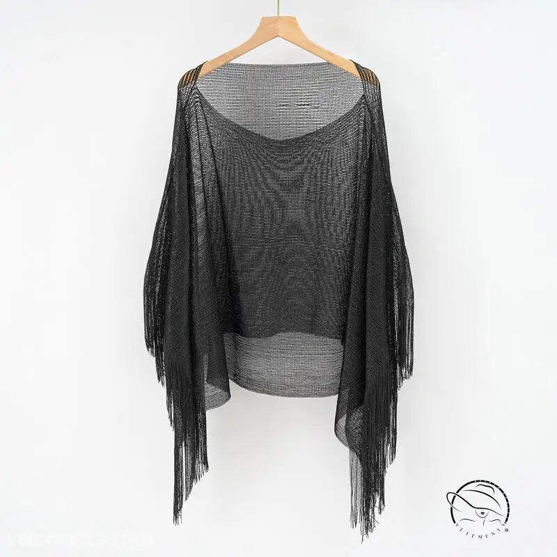 BLOUSE SHAWL TASSEL SCARF-VETEMENTS
