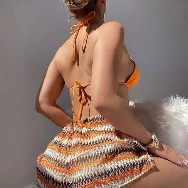 SEXY HALTER BOXERS SPORTS BIKINI-VETEMENTS