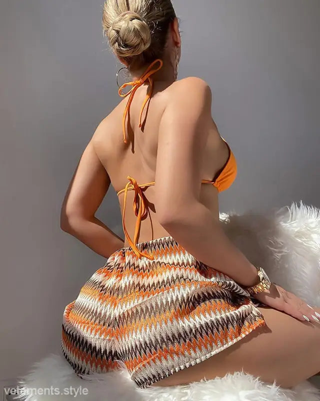 SEXY HALTER BOXERS SPORTS BIKINI-VETEMENTS