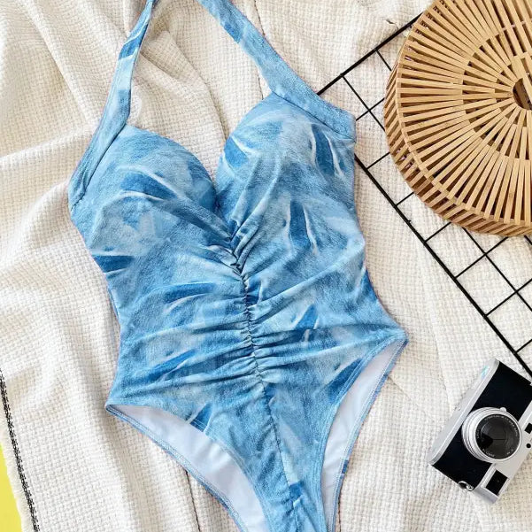 HALTER ONE PIECE SWIMSUIT-VETEMENTS